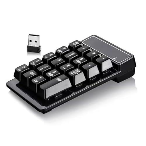 テンキー2.4G ワイヤレステンキー 19キー 数字キーボード 無線 薄型 持ち運び便利 高耐久 デスクトップPCノートブック用 【K3】 (ワイヤレス2.4G)