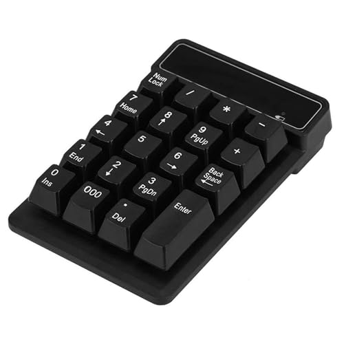 Omenluck Bluetoothテンキー ワイヤレステンキー 19キー ポータブル 防水 電池式 コンパクト ラップトップ PC 財務会計 防水性 キーボード拡張 ZXJP240907W363