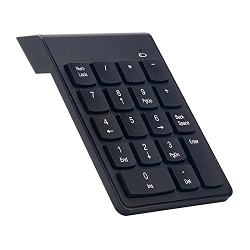 JSSEVN 18キー 数字キーボード テンキー 電卓 2.4G ワイヤレス テンキーパッド エンターキー パソコン 小型 持ち運び便利 デスクトップ PC ノートブック用 多機能対応 XCJP220305WG033