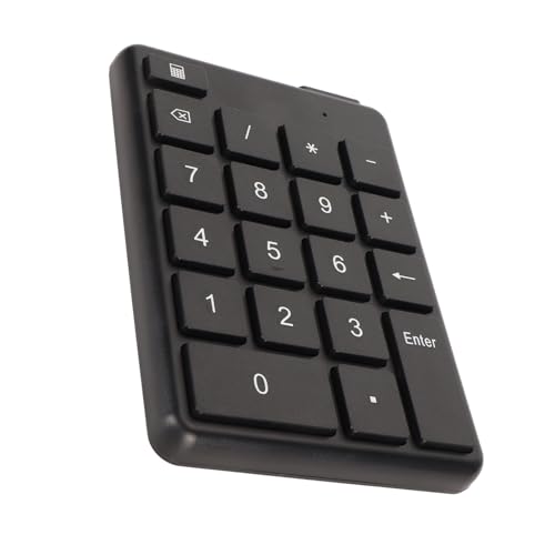 GErnie Bluetooth テンキー、ポータブル ミニ Bluetooth 5.1 19 キーテンキー、人間工学に基づいたワイヤレス財務会計テンキー、ラップトップ、ノートブック、PC、デスクトップ、Mac 用 gerniemt81bqfrp9