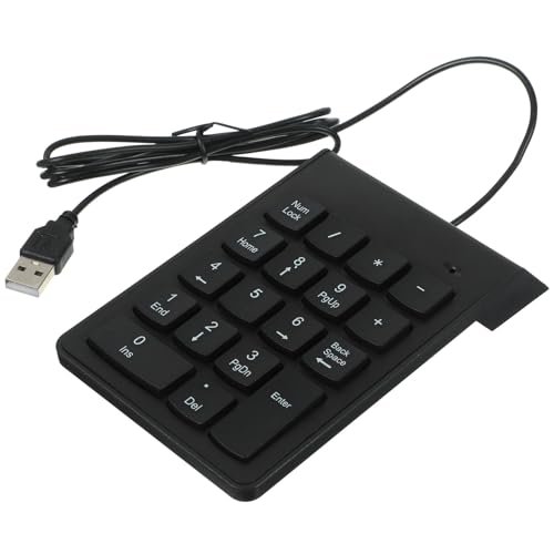 Loigohon USB 有線テンキー – 19 キー、ノートパソコン用、金融・会計作業対応、耐久性、人間工学 A5B3HHQC