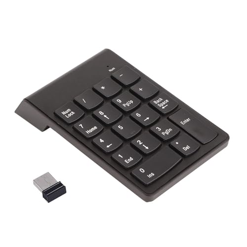 QANYEGN ノートパソコン用テンキー、ワイヤレステンキー、USBテンキー、ユーザーがデバイスから離れた場所でも快適に作業できるようにするのに適しています QANYEGN6qvk5xdphe