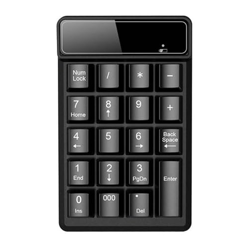 Omenluck テンキー 19キー テンキーパッド 無線 数字キーボード 小型 持ち運び便利 コンパクト 多機能 ワイヤレス 防水 テンキーパッド PC Laptop ノートブックなどに対応 ZXJP240907W078