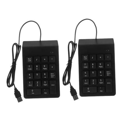 CIYODO 2個 銀行 金融 キーボード 数字 キーボード デスクトップ USB キーパッド キー ボード 数字 キーパッド デスクトップ 数字 パッド USB キーパッド テンキー ポータブ WFJ053351R90BISJ