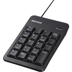 バッファロー BSTK100BKZ 有線テンキーボード Tabキー付き