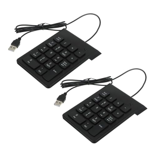 ULTECHNOVO 2個テンキー キーボードのテンキー 外付けキーコンパクト数字入力パッド ノートパソコン対応 行融業務用 数字キーパッド 601IZVN4856LYI7