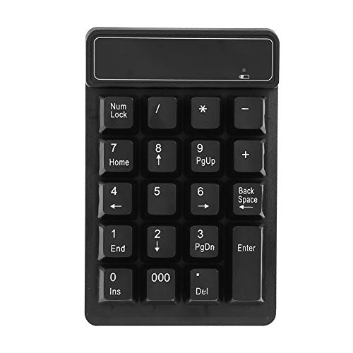 ASHATA Richer-R テンキーパッド 2.4GHzワイヤレス数値キーパッド デジタル数字キーボード Bluetooth テンキー19キー ワイヤレスキーボード ミニキーボード USBテンキーパッド タッチ式タイピング用 ASHATAm4n10qagwi