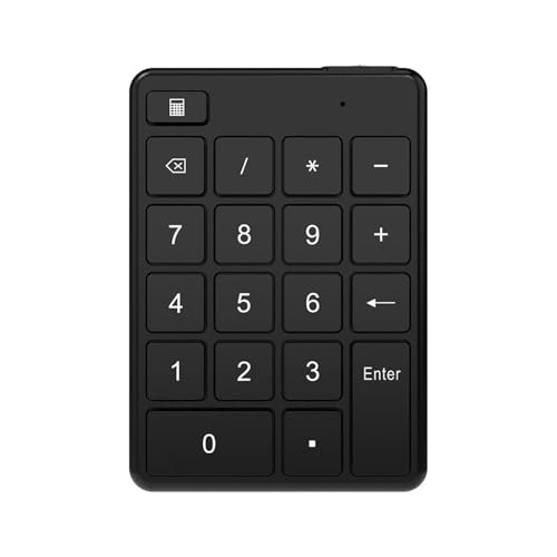 Omenluck テンキー BT5 1 テンキー 19 キーポータブルミニテンパッド人間工学に基づいたデザインミュートパッドラップトップ テンキーデスクトップ PC ノートブック用 ZXJP240907W090