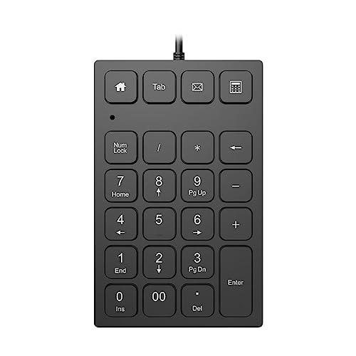 スリムテンキー 有線テンキー 外部テンキー Aigo N28キーボード ポータブル財務会計キーボード 有線テンキー JHF7220ZY