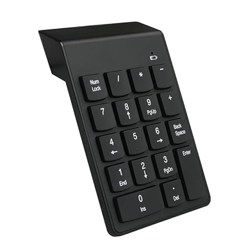 Omenluck テンキーボード 2 4GHz USB ワイヤレス 数字キーボード 18キー ナンバーパッドノートパソコン 小型 持ち運び便利 タブレットPC に対応 ZXJP240907W143