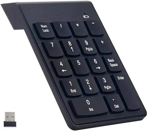 NikkOh ワイヤレステンキー 無線 USB 数字キーボード テンキーボード 18キ 2.4G USB接続 ナンバーパッド 小型 持ち運び
