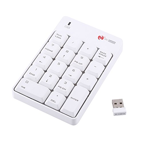 Vbestlife テンキーボード VBESTLIFE ワイヤレス テンキーパッド18キー 2000万回高耐久USBレシーバー付き 無線 ワイヤレステンキーボード VBESTLIFEzgwsbyncir-02