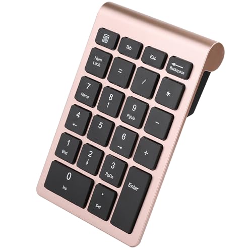 Ailgely RF304 22キーテンキーUSB ワイヤレスミニキーボードレシーバー付きシルバーブラックアイアングレーローズゴールド XP Vista 7/8/10ユーザーに最適 (ローズゴールド) Ait7nqvgyedu-13
