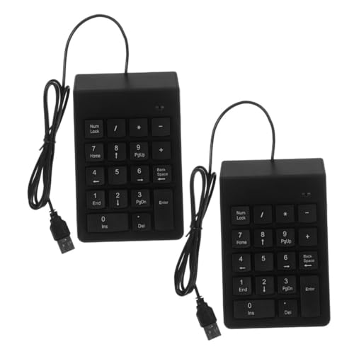 minkissy 2個テンキー キーボードのテンキー 静音設計 ノートパソコン 対応 コンパクト キーパッド 行融業務用 数字入力専用 キー 5L21754UVPY67HXY4V14H