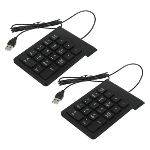VILLCASE 2個テンキー キー 静音設計 ポータブルキーパッド ノートパソコン用 数字入力専用キーボード 対応 02736WD43NTNMQ2TJVV