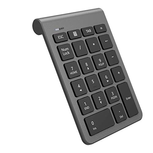 Rytaki Bluetooth テンキーボード ワイヤレス 22キー 無線 ブルートゥース 多機種対応 Tabキー付き PC/Laptopなどに対応