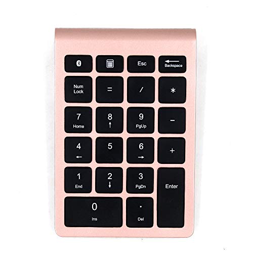 StickABC テンキー ワイヤレス Bluetoo テンキーパッド 500万回高耐久 ピンク LY-XJP-02-BLUETOOTH-PINK