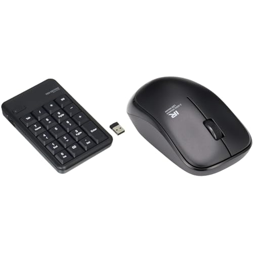 エレコム 【セット買い】エレコム USB-A テンキー ワイヤレス(レシーバー付属) メンブレン 1000万回高耐久 ブラック TK-TDM017BK + マウス ワイヤレス (レシーバー付属) Mサイズ 3ボタン 約2.5年電池交換不要 省電力 ブラック M-FIR08DRBK