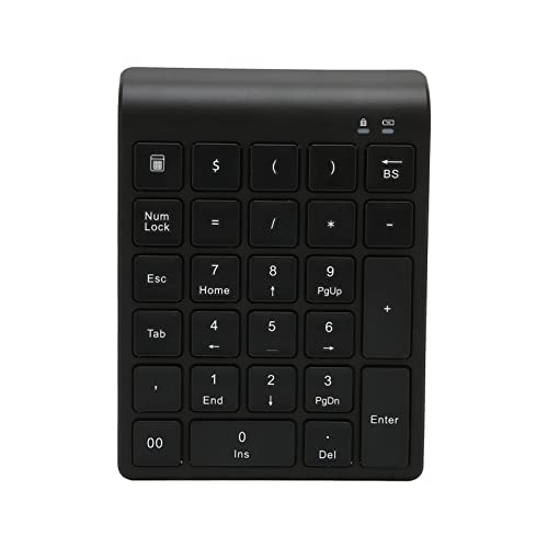 Vbestlife ワイヤレステンキー 27の主要な財務会計がショートカットキーをサポートPCタブレット用の自動スリープBluetooth機能ナンバーキーパッド Vbestlifeve613g0r4g7163