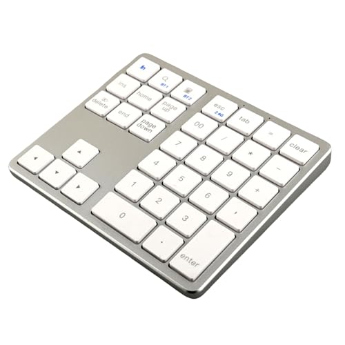 ワイヤレステンキー、小さい数字キーボード, 35 キーの小さい数字キーパッド, コンパクトなワイヤレス キーボードは、コンピューター、パーソナル PC に静かに使用します。 XV1RNXACS27K0O62
