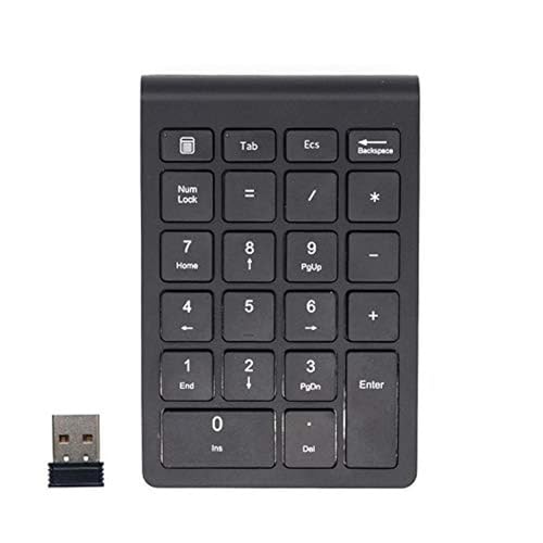 Omenluck 2 4G ワイヤレス テンキーパッド 22キー 数字キーボード Tab付き パンタグラフ 薄型 充電式 テンキー電卓 ち運び便利 コンパクト 多機種対応 ZXJP240907W170