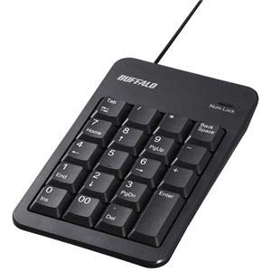 バッファロー（サプライ） 有線テンキーボード TabキーUSBハブ付き ブラック BSTKH100BKZ top1-ds-2093971 [独自簡易包装] top1-ds-2093971-z