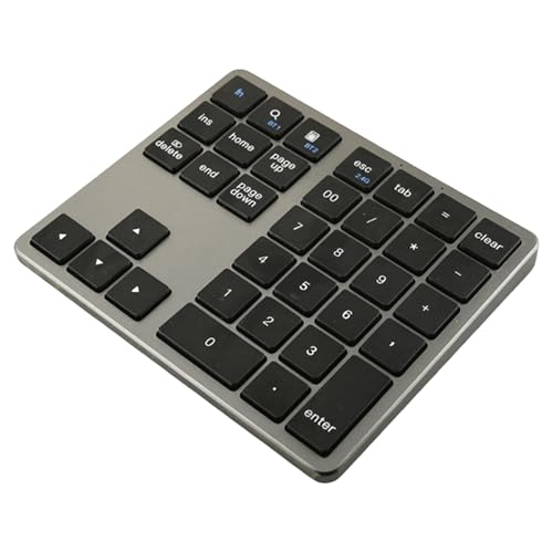 ワイヤレステンキー、小さい数字キーボード,35 キー数字キーボード | 静かにワイヤレスメカニカルキーボード、ラップトップヘルパー用のコンピュータ数字キーパッドを使用 XV11N7PLKC7K0DLO6J0