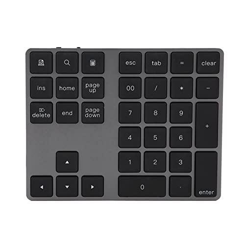 Kavolet 34 キーミニテンキーワイヤレス テンキーパッド頑丈なコンパクトポータブルブラック PC 用 Kavoli2ouzayrcd