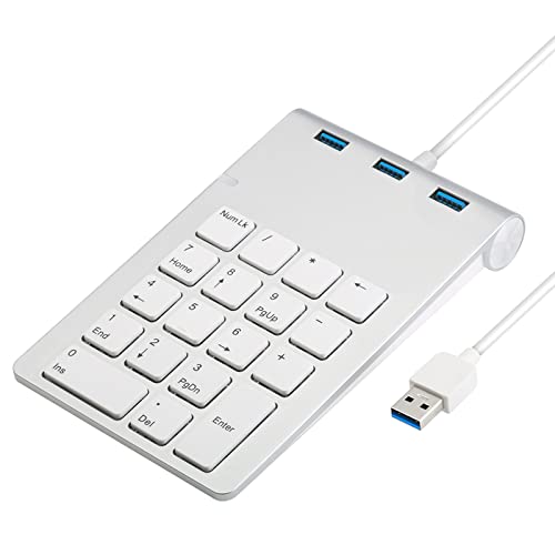 OYUEGE 有線 USB3.0 テンキー キーボード 28キー 15°傾動デザイン 快適 長時間使用可 超薄型デザイン 使う便利 人間工学 プラグアンドプレイ 数字パッド OYJPBSZJP020