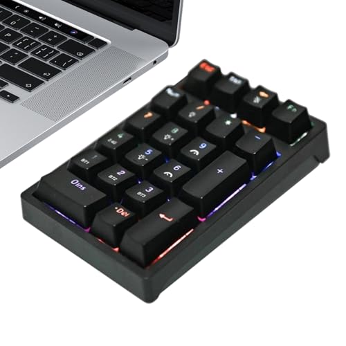 Yazisam テンキー - USB メカニカル コンパクト キーボード - 二十一キー ワイヤレス ユニバーサル 数字キーパッド,デスクトップ ノートブック コンピュータ ラップトップ ゲーム コンパクト 対応 XUJS6KS7D7VOOQ32