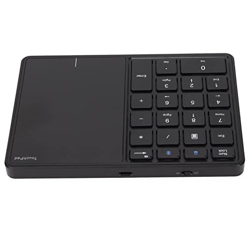 Vbestlife テンキー 22キー ワイヤレス テンキー タッチパッド ワイヤレス BT4.2 充電式テンキーパッド IOS//対応 (黒) VBESTLIFEg0npmsx5rc-11
