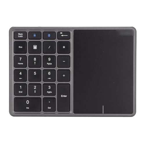 Omenluck ワイヤレステンキー 22キータッチパッド付きBluetoothテンキー ラップトップ用 サイズが小さく 軽量で 非常に便利でポータブルです ZXJP240907W159