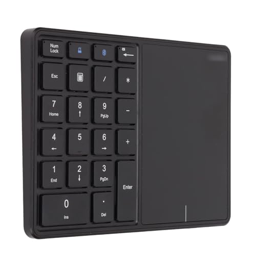 Omenluck ワイヤレス トラックパッド Bluetooth 数字パッド Usb テンキーパッド 26 キー ポータブル ミニ 財務会計 充電式パッド 軽量で 非常に便利 ZXJP240907W252