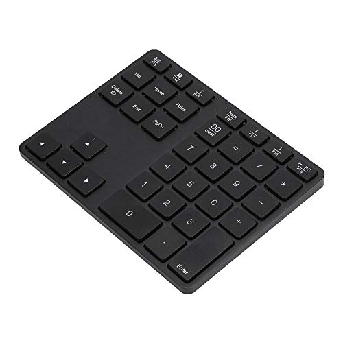VEGBY1 ワイヤレステンキー、ポータブルミニテンキー35キーBluetooth5.0と互換性のあるウルトラスリムキーパッド(black)