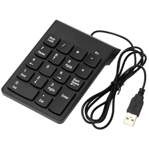 EACTndKAA 有線 USB テンキー 18 キー デジタル テンキー キーボード Pro、Air、PC と互換性あり EACTndKAA258