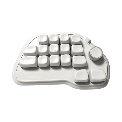 ZYADOCIANX ホットスワップ可能なデザインの 17 個のメカニカル テンキー RGB バックライト付き PBT キーキャップおよび VIA ラップトップ用プログラマブル USB 接続 ホットスワップ可能な USB テンキーパッド