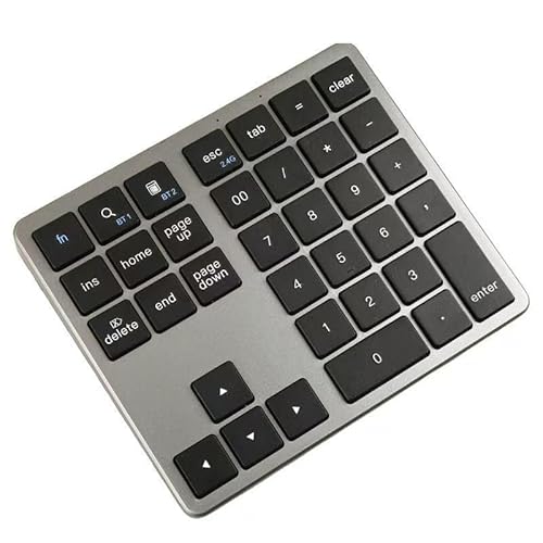 35キーテンキーワイヤレスブルートゥースデュアルモードテンキーボードミュート携帯電話コンピュータ互換性 (ブラック)