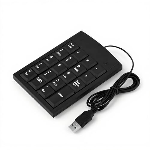 BONKZEBU テンキーパッド、ノートパソコン用の滑り止めアンチドロップナンバーパッド、USBインターフェイス、プラグアンドプレイナンバーパッド、ノートパソコン用。 BONKZEBUzs8xpnt256