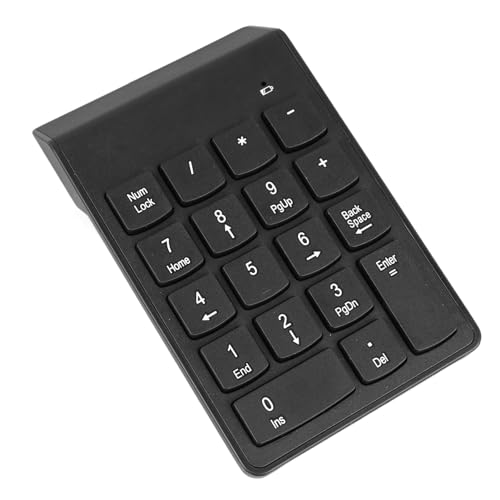 GErnie ワイヤレスナンバーパッド USB 小型 ハイキーキャップ キーパッド ミニレシーバーキーボード用 デジタルブラック テンキーパッド ミニチュアテンキーキーボード ナンバーキーボード テンキー ナンバーキーパッド gernieeo5mntcs68