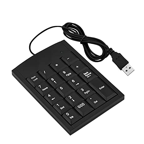 Junluck USBテンキーパッド ミニナンバーキーボード 有線ナンバーパッド 19キー付き Android/iOS/Windows XP/8/10に対応 Linuxノートパソコン デスクトップ コンピューター PC ノートブック用 Junluck7bgo14rpm2