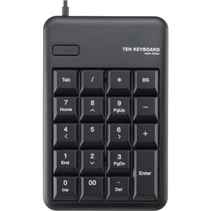 エレコム （まとめ） エレコム USB 2.0 HUB付 テンキーパッド メンブレン ブラック TK-TCM012BK／RS 1個 【×3セット】 AV デジモノ パソコン 周辺機器 キーボード テンキー top1-ds-1580880-ak [簡易パッケージ品]