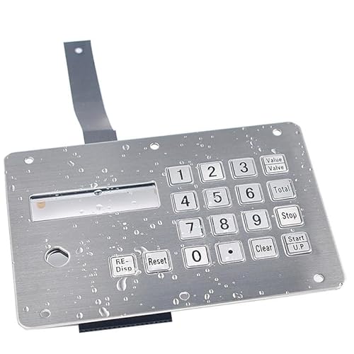 燃料ディスペンサー用18キーステンレススチールメタルキーボード、防水・防塵メカニカルテンキーパッド(RS-232) BESCEEDCA-77F641F6