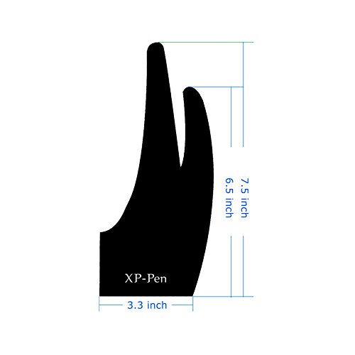 XPpen XP-Pen AC01 防汚ライクラ 2本指グローブ フリーサイズ 描画グラフィックタブレット ライトボックス トレーシングライトパッド [part of] 742010910251