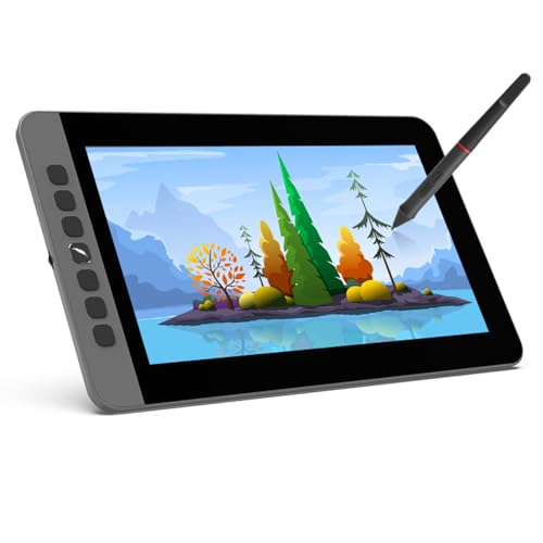 LCDグラフィック描画タブレット 11.6インチサイズ 1920*1080 ディスプレイ 8192圧力レベルパッシブテクノロジー WindowsOS対応 USB電源低消費電力描画タブレット バッテリーフリースタイラスペン付き YYM20250414-2910