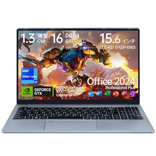 G TUNE ノートパソコン office2024 搭載 16G+512G SSD