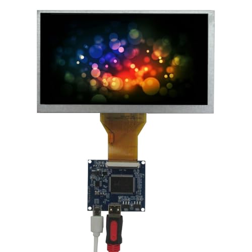 モニター ジェネリック 6.5インチ 800 * 480 ユニバーサル ポータブル DIY LCD ディスプレイ スクリーン Mini-HDMI ドライバー コントロール ボード コンピューター セカンダリ スクリーン モニター、黒、6.5TN14 -852
