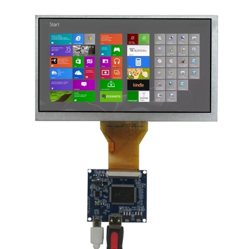 モニター 6.5インチ 800×480 ポータブル DIY LCDディスプレイスクリーン ミニHDMIドライバーボード付き – コンピューター拡張モニター、ラズベリー/オレンジパイ、ゲーム機、顕微鏡などに最適です。 6.5C+PCB800852