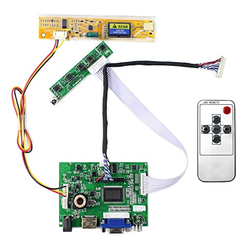 VSDISPLAY HDMI VGA AV1 AV2 Audio LCD コントローラー基板 対応 17インチ 19インチ 解像度 1280x1024 4ランプ バックライト LVDS 30pin 液晶パネル VS-TY2662-V196