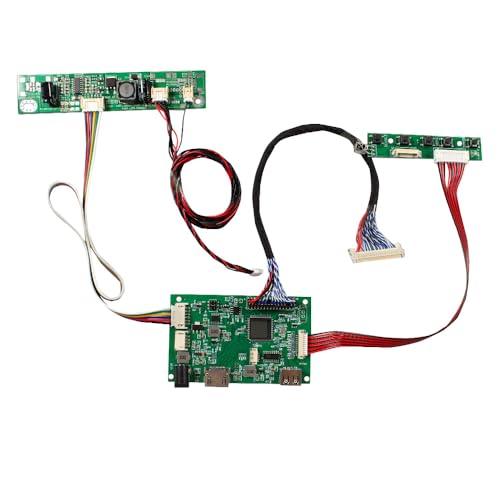 FanyiTek 24インチ 1920x360 DV240FBM-NB0 30ピン IPS ストレッチバー LCDスクリーンとHDMI USB SD オーディオ LVD コントローラーボード、DIYゲームマーキーモニター/スーパーマーケットシェルフディスプレイ用