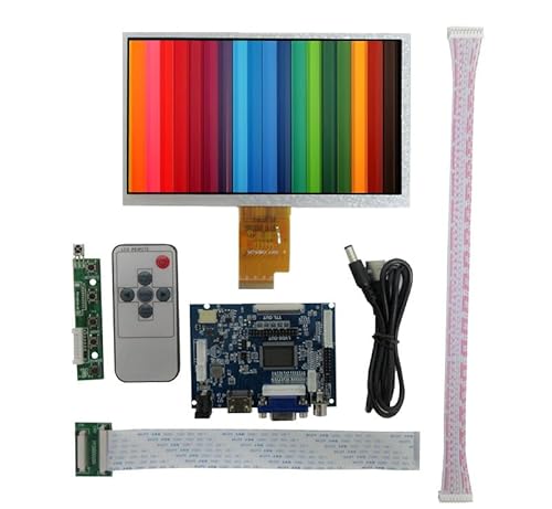 7インチ 汎用液晶ディスプレイポータブルDIY VGA 2 AV HDMI駆動制御ボードキットFor Banana Pi Orange Pi Windowsコンピュータ補助サブスクリーンバックライト映像などの多用途モニタ 7C01J+99